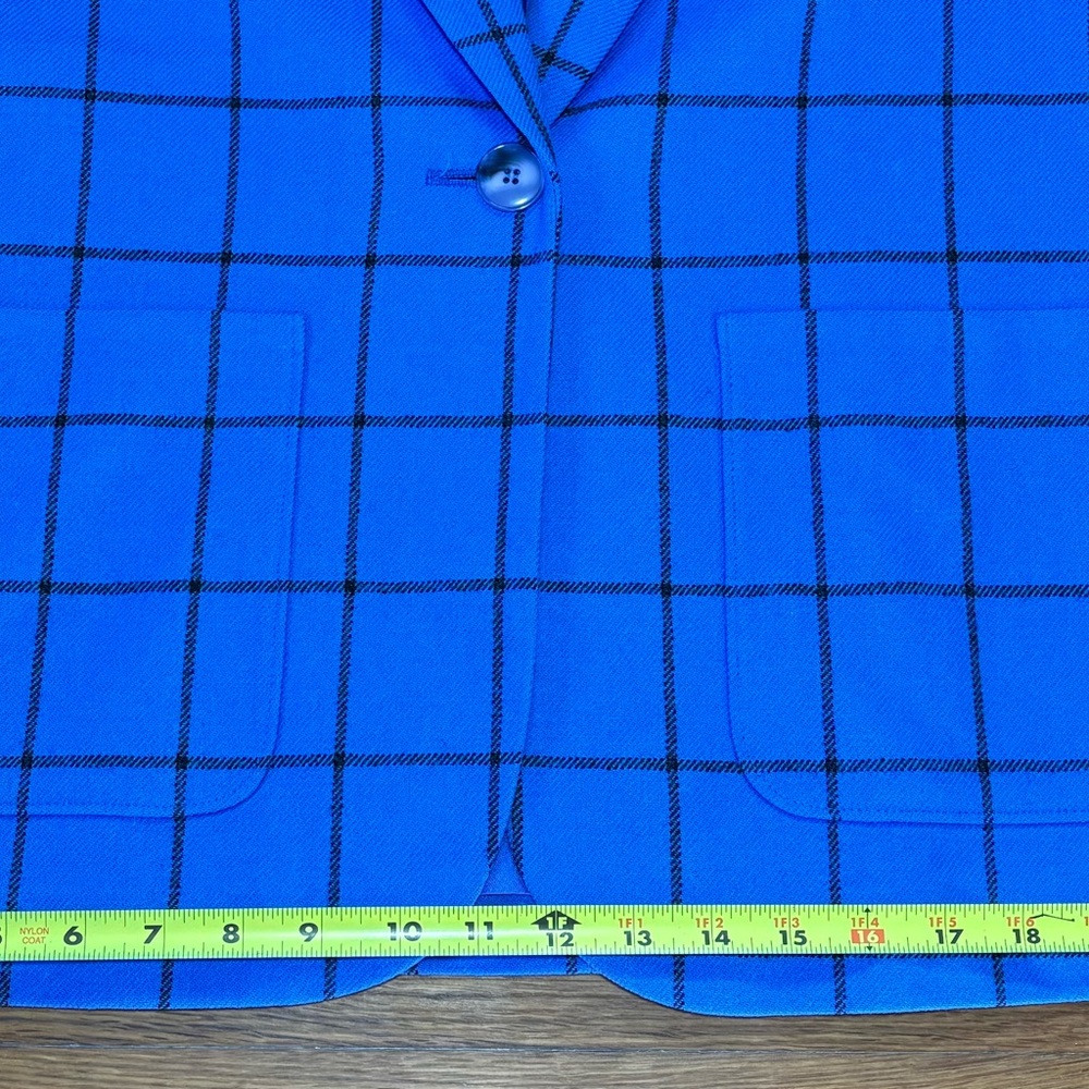 Pendleton Blue Windowpane Blazer Jacket - Picture 5 of 13